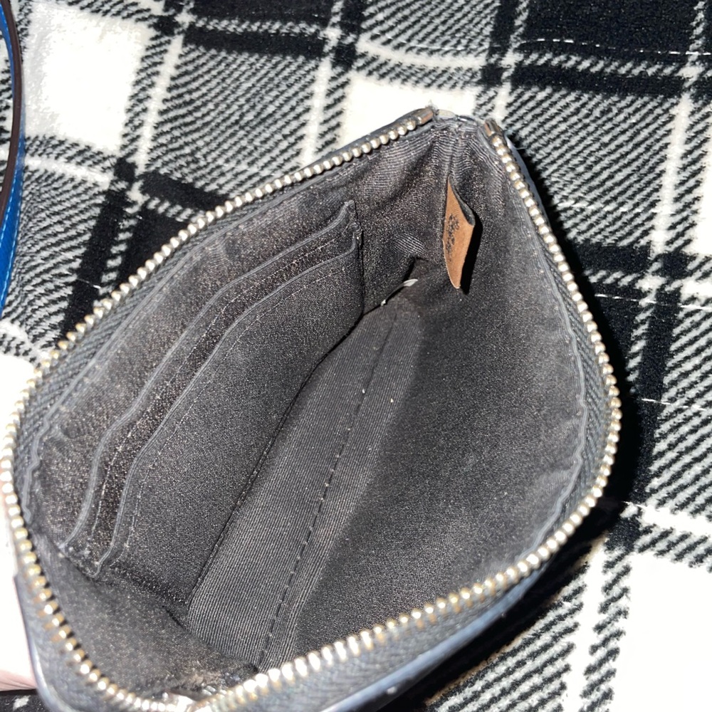 Coach Black and White Wristlet